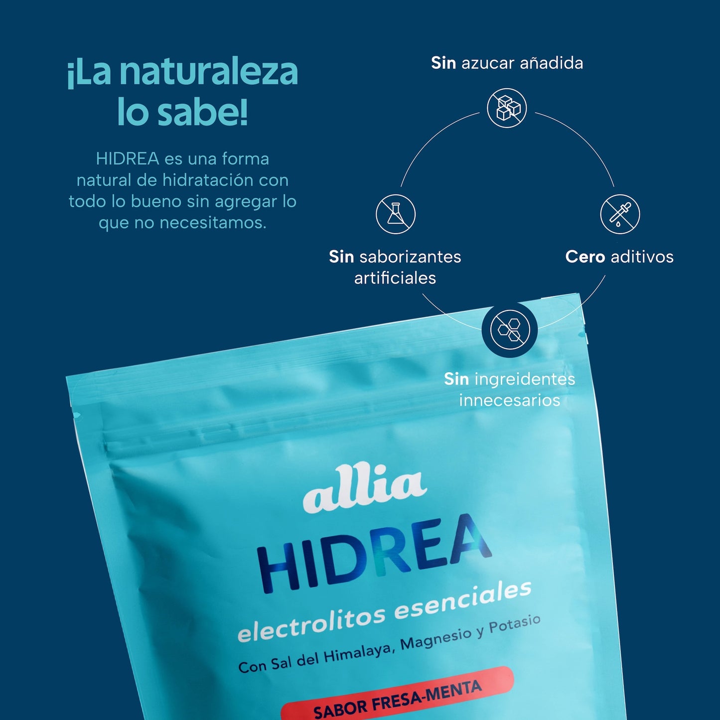 Hidrea Electrolitos Fresa-Menta (4 Pack)