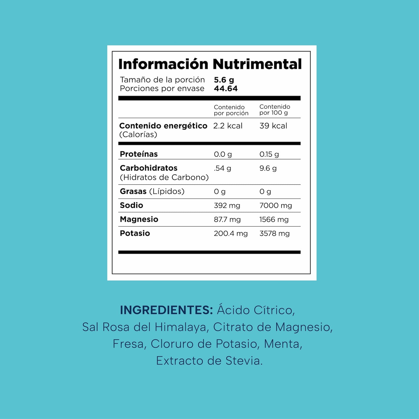 Hidrea Electrolitos Fresa-Menta (4 Pack)