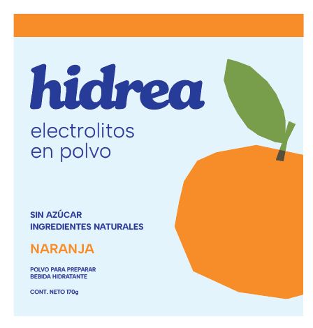 Hidrea Electrolitos Naranja (4 Pack)